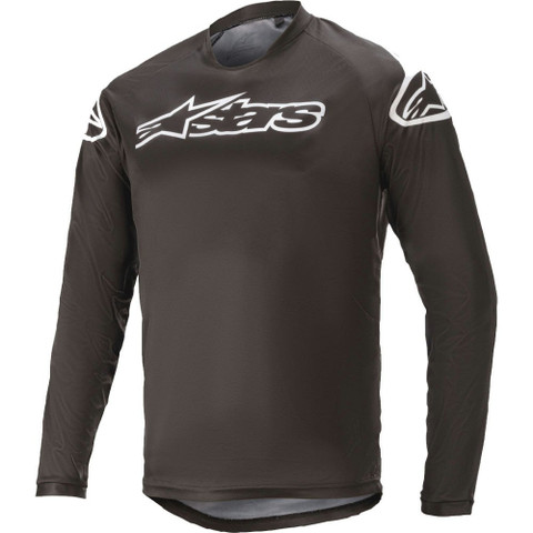 Racer V2 Long Sleeve Jersey Black-White