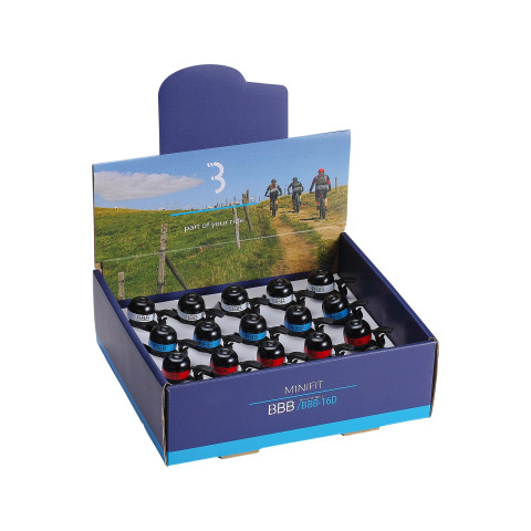 Bell Minifit Display (Box Of 20) Black/Blue/Red/Green