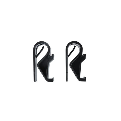 Hook On System Sports Set of 2 Hooks Black