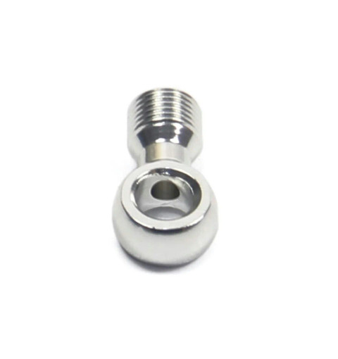 90 Deg Connector (Suit 5mm & S.S Hose) Silver