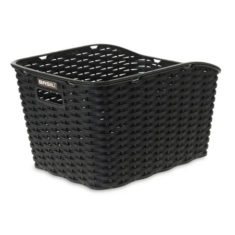 Weave Synthetic Rear Basket Black