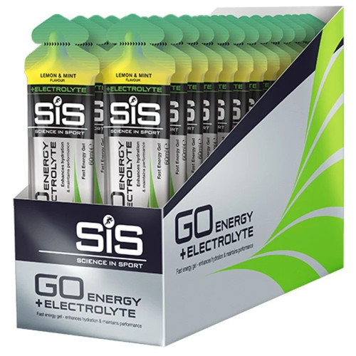 GO Energy + Electrolyte Gels 30X60ml Lemon & Mint (SD)