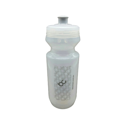 550ml Clear Water Bottle Black Logo