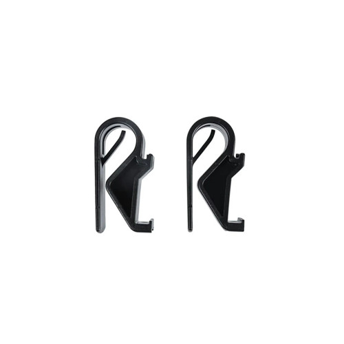 Hook On System Sports Set of 2 Hooks Black