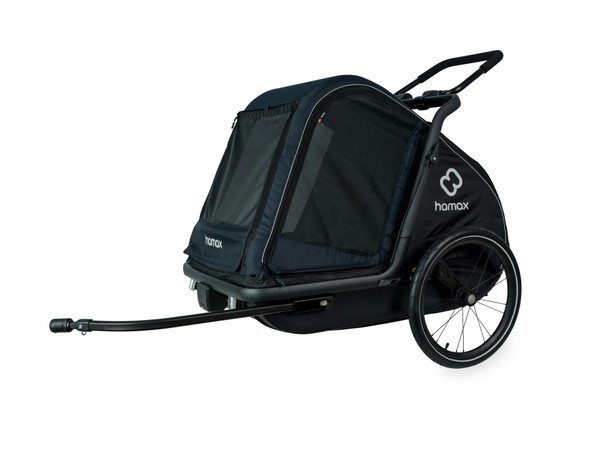 HAMAX PLUTO DOG TRAILER NAVY/BLACK LARGE