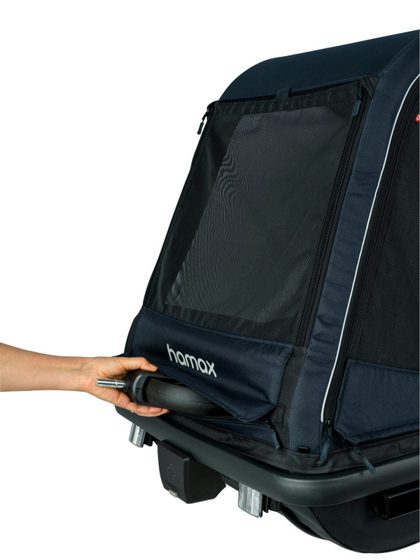 HAMAX PLUTO DOG TRAILER NAVY/BLACK LARGE