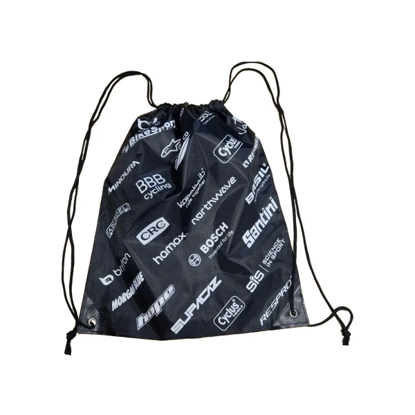 Bikechain Drawstring Bag Black