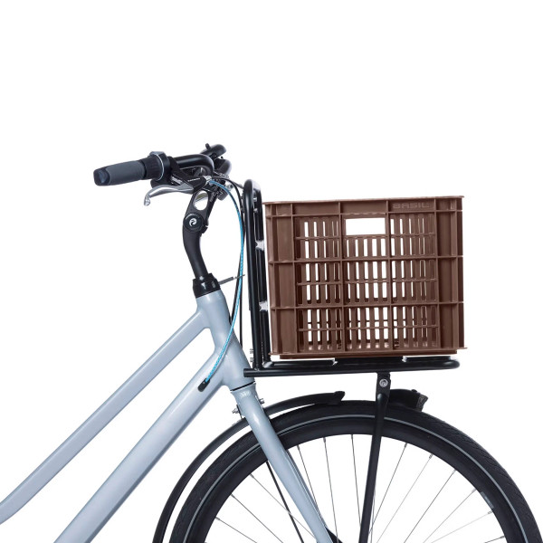 Bicycle Crate L 40L Recycled Synthetic Brown