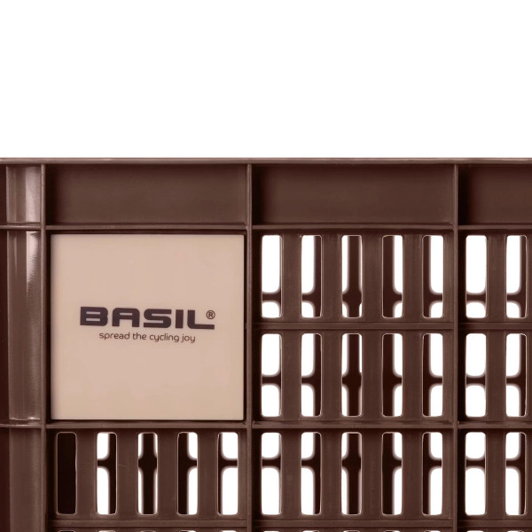 Bicycle Crate L 40L Recycled Synthetic Brown