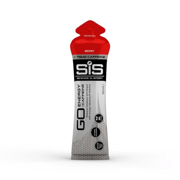 GO Plus Caffeine Gel 60m Berry Single