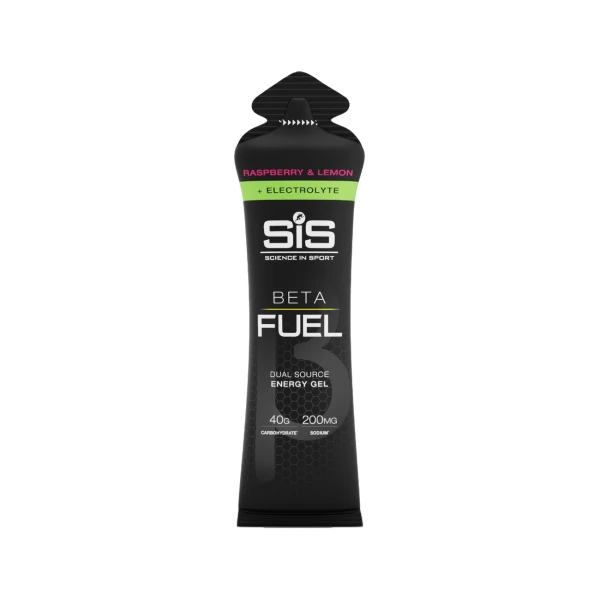 BETA FUEL + Electrolyte Gel 60ml Raspberry & Lemon Single