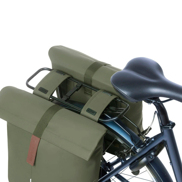 City Double Pannier Bag 28-32L Moss Green