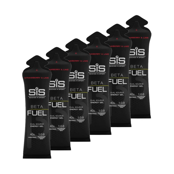 BETA FUEL Gels 60ml 6 Pack Strawberry Lime