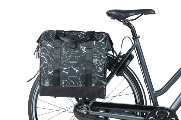 Grand Flower Bicycle Shopper 23 Litres Black