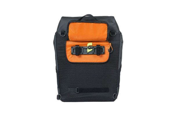 Miles Tarpaulin Backpack Black Orange 17L
