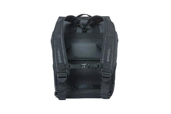 Miles Tarpaulin Backpack Black Orange 17L