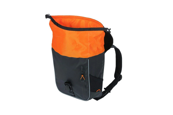 Miles Tarpaulin Backpack Black Orange 17L