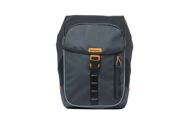 Miles Tarpaulin Backpack Black Orange 17L