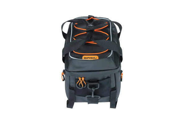 Miles Tarpaulin Bicycle Trunkbag Black Orange 7L