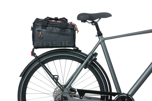 Miles Tarpaulin Bicycle Trunkbag Black Orange 7L