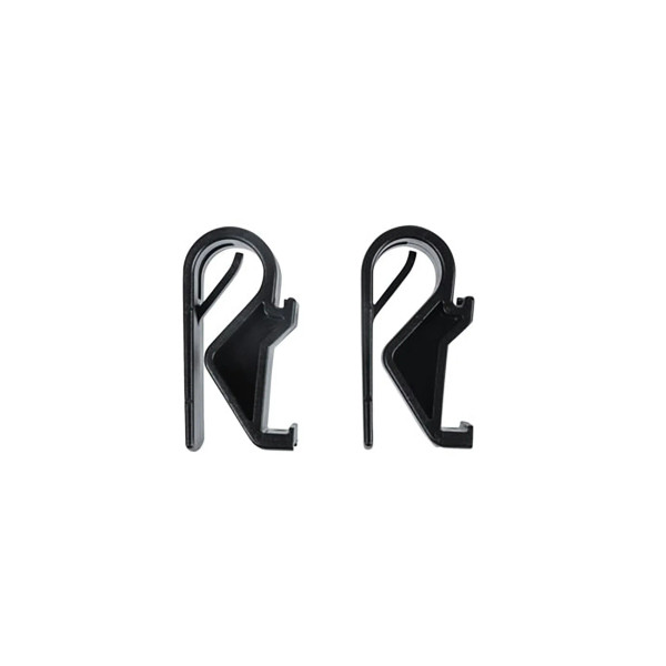Hook On System Sports Set of 2 Hooks Black