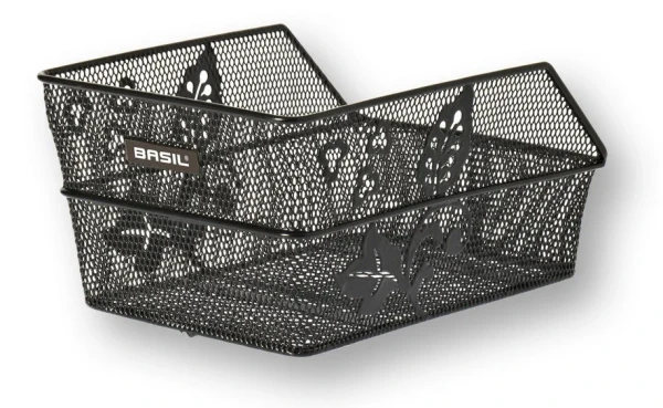Cento Flower Rear Basket S Black