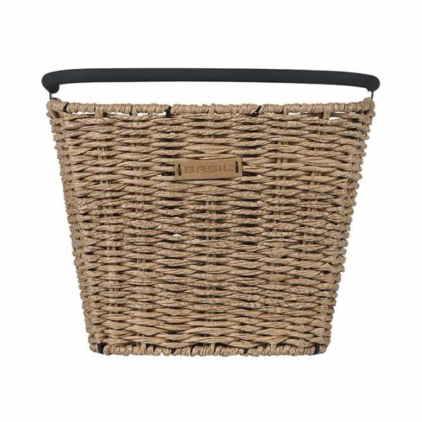 Bremen Rattan Look Bicycle Front Basket Brown