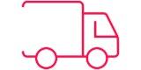 Icon of a delivery truck symbolizing shipping services