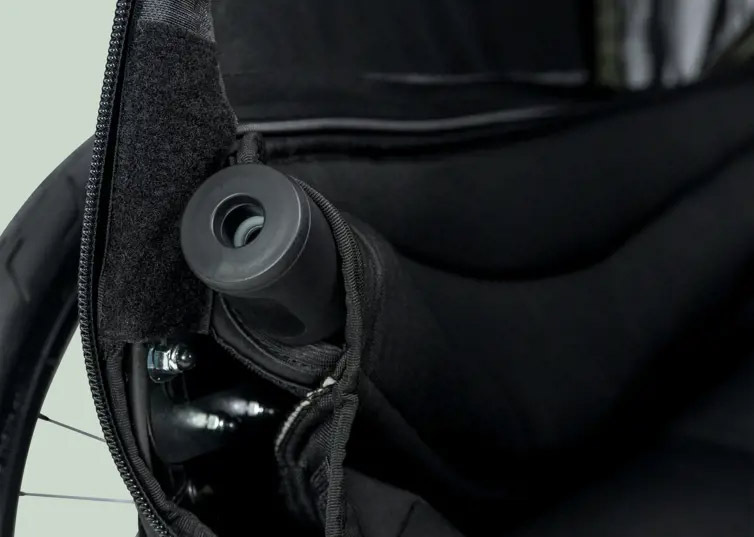 Bike arm pocket storage