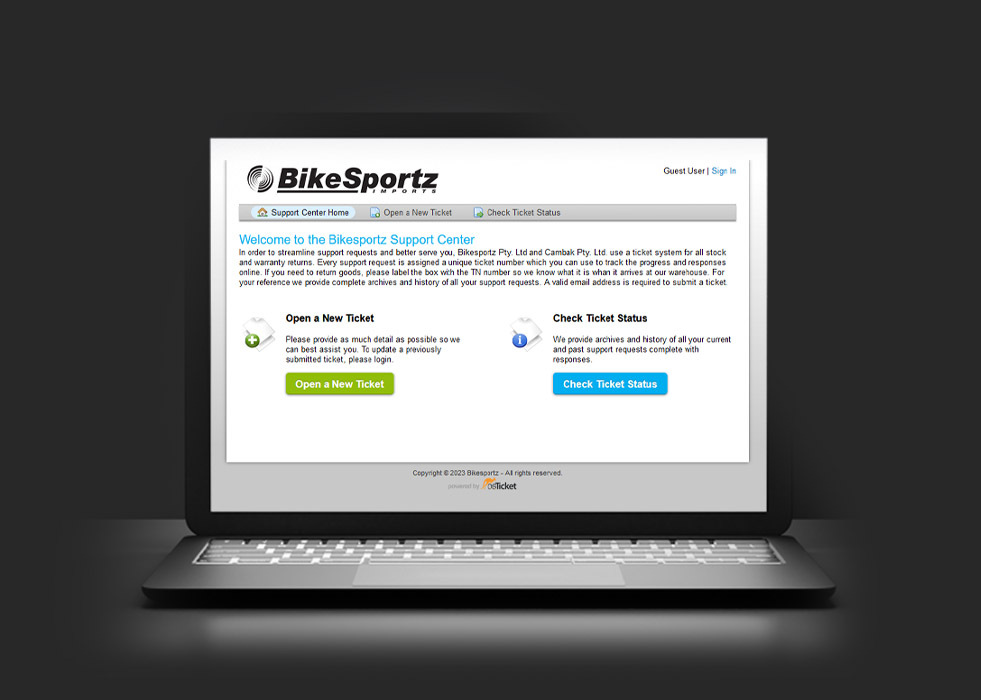 A simple & fast warranty and faulty parts ticket system