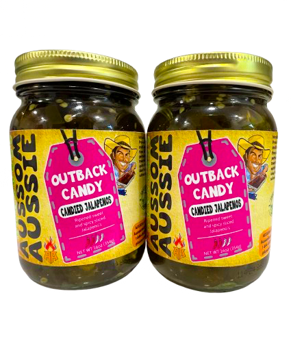 Outback Candy Jalapenos 2 PACK (Free Shipping) Aussom Aussie BBQ