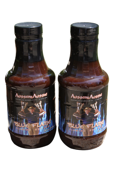  Our original XXXtreme hot BBQ sauce called Blue Flame - if you have tried it you know its "Crazy Hot" itÕs the one you give to mates cause its toooo HOT for you!! This sauce has a cult like following those who LOVE HOT HOT HOT will keep coming back for more! It's truly a sauce with FLAVOR that has a hot cycle that builds and builds like no other.
