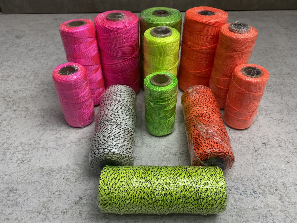 Marshalltown 500-ft Braided Fluorescent Pink Nylon Mason Line String in the  String & Twine department at