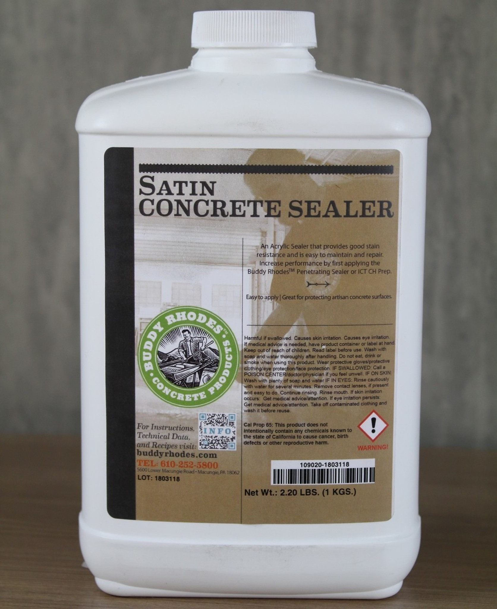 Buddy Rhodes Satin Sealer Unicon Concrete Specialties