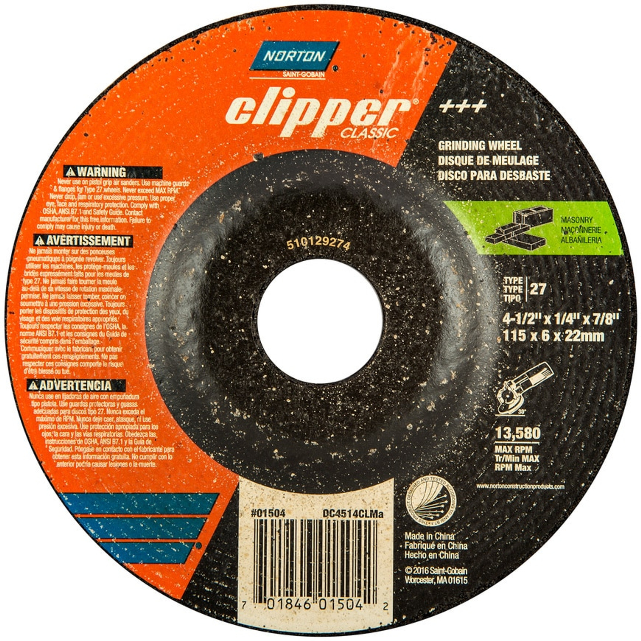 masonry grinding wheel