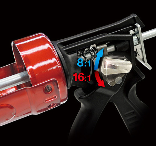 CONVOY RS RATIO SWITCHABLE HIGH THRUST ROTARY CAULK GUN 310ML