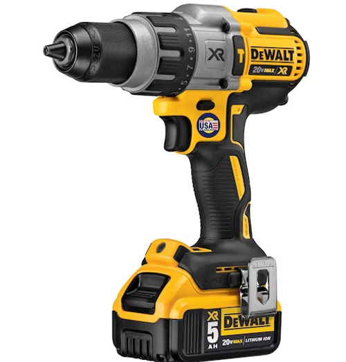 DEWALT HAMMER DRILL 20V 1/2" 3 SPEED (CORDLESS)