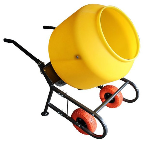 CONCRETE MIXER 3/4 HP ELECTRIC MOTOR 3.4 CU FT POLY DRUM