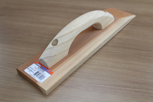 Beveled Redwood Hand Float w/ Wood Handle Beveled Redwood Hand Float w/ Wood Handle