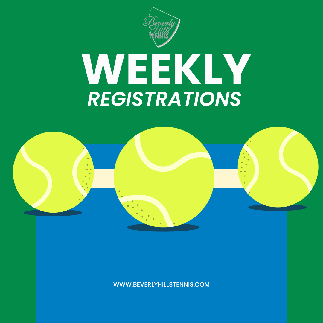 Tennis Weekly Registrations