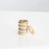 SIF Jakobs Ringe Corte Uno - 18K Gold Plated With Multicoloured Zirconia
