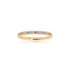 SIF Jakobs Ring Ellera - 18K Gold Plated With Multicoloured Zirconia