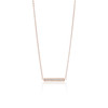 SIF Jakobs Necklace Simeri - 18K Rose Gold Plated With White Zirconia