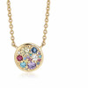 SIF Jakobs Necklace Novara - 18K Gold Plated With Multicoloured Zirconia