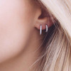 SIF Jakobs Earrings Ellera Medio With White Zirkonia