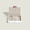 Stackers White & Rose Gold Mini Jewellery Box Lid