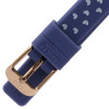 Radley Ladies Blue Printed Silicone Heart Silver Plated Watch