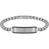 Gents BOSS ID Brushed Stainless Steel Bracelet