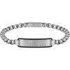 Gents BOSS ID Brushed Stainless Steel Bracelet