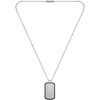 Gents BOSS ID Brushed Stainless Steel Dog Tag Necklace